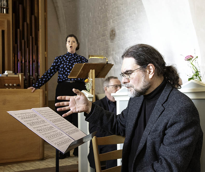 Heidi Montan og Bjørn Monberg ved velgørenhedskoncer i Bregninge Kirke