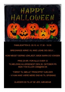 Familieaften/Halloween @ Bregninge kirke og sognehus